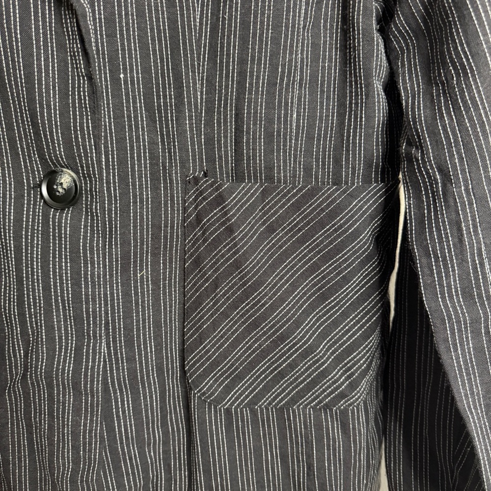 HP 🎉 Honey Punch Linen Blend Pinstripe Blazer - Picture 5 of 8